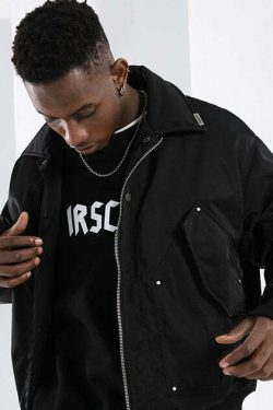 NOSAW Studded Flight Jacket - Y2K Grunge, 90s Retro, Gothic Y2K, Summer Y2K Outfits