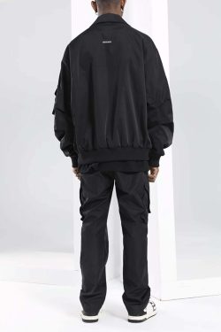 NOSAW Studded Flight Jacket - Y2K Grunge, 90s Retro, Gothic Y2K, Summer Y2K Outfits