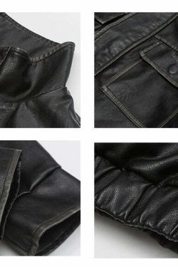 NOSAW Y2K Grunge Contrast-Lined Vintage Jacket - 90s Fashion, Retro Style, Summer Outfits