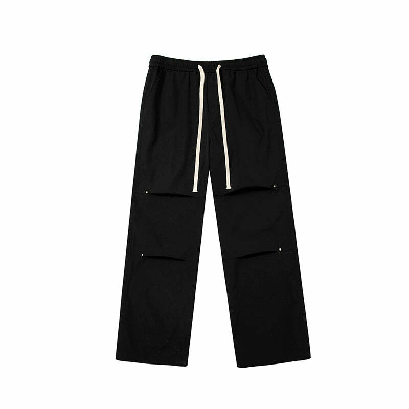 NOSAW Y2K Pleated Stud Cargo Pants - 90s Grunge, Retro, Gothic, Summer Y2K Outfits