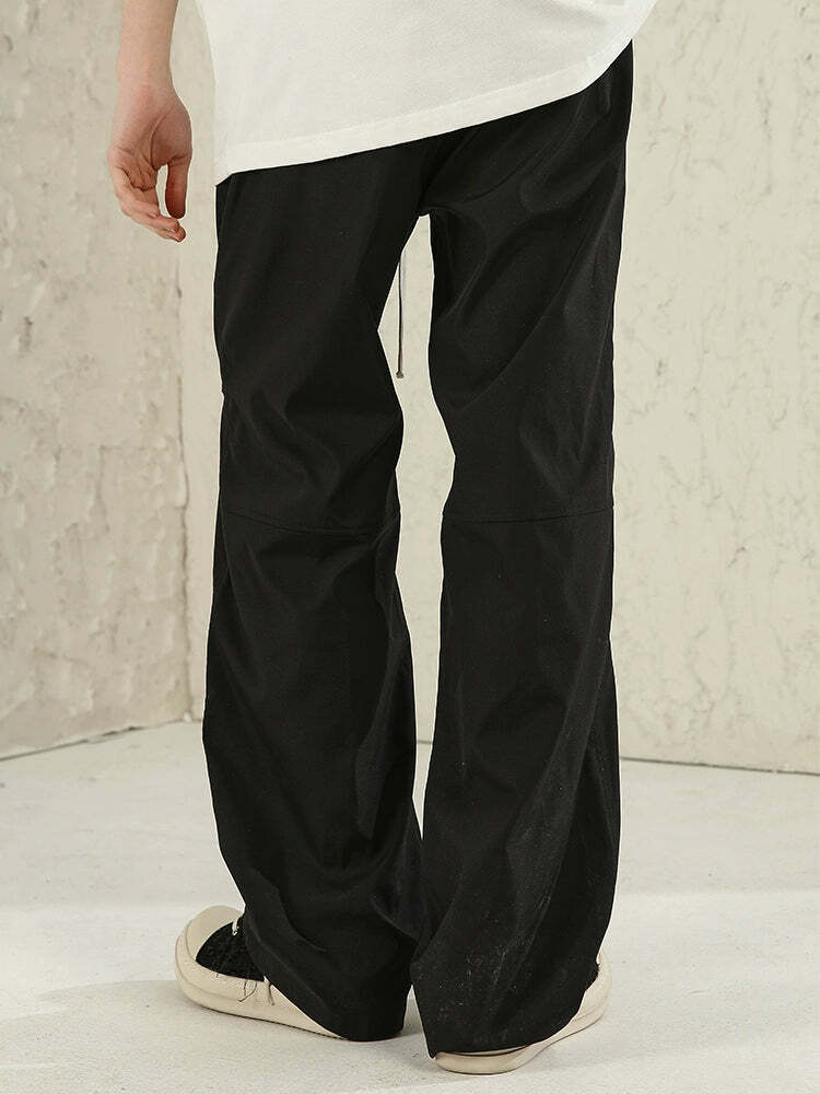 NOSAW Y2K Pleated Stud Cargo Pants - 90s Grunge, Retro, Gothic, Summer Y2K Outfits