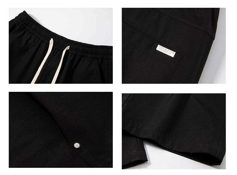 NOSAW Y2K Pleated Stud Cargo Pants - 90s Grunge, Retro Summer, Gothic Y2K Fashion