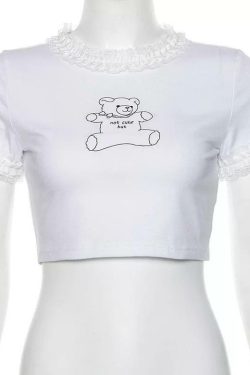 Not Cute But Y2K Crop Top � Perfect for 90s Grunge, Retro, and Summer Y2K Outfits