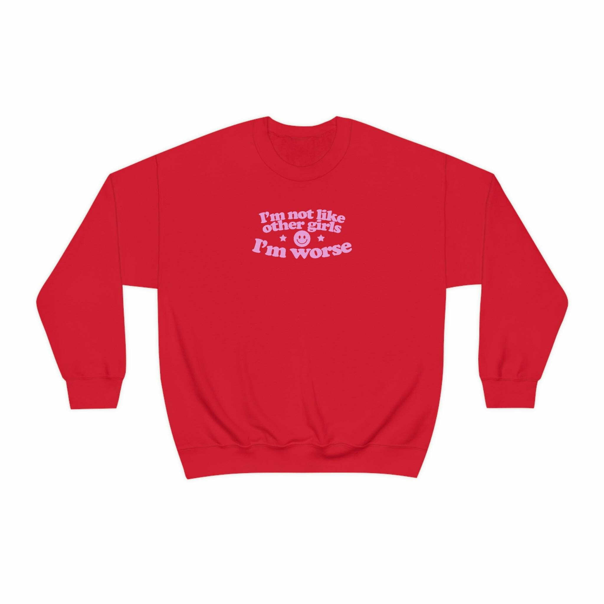 Not Like Other Girls Y2K Grunge Sweatshirt - 90s Retro, Summer Outfits, Pastel Goth Style