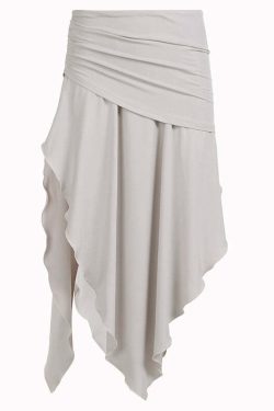 Nova Asymmetric Midi Skirt - Y2K Summer, 90s Grunge, Retro, Pastel Goth, Y2K Party Outfit