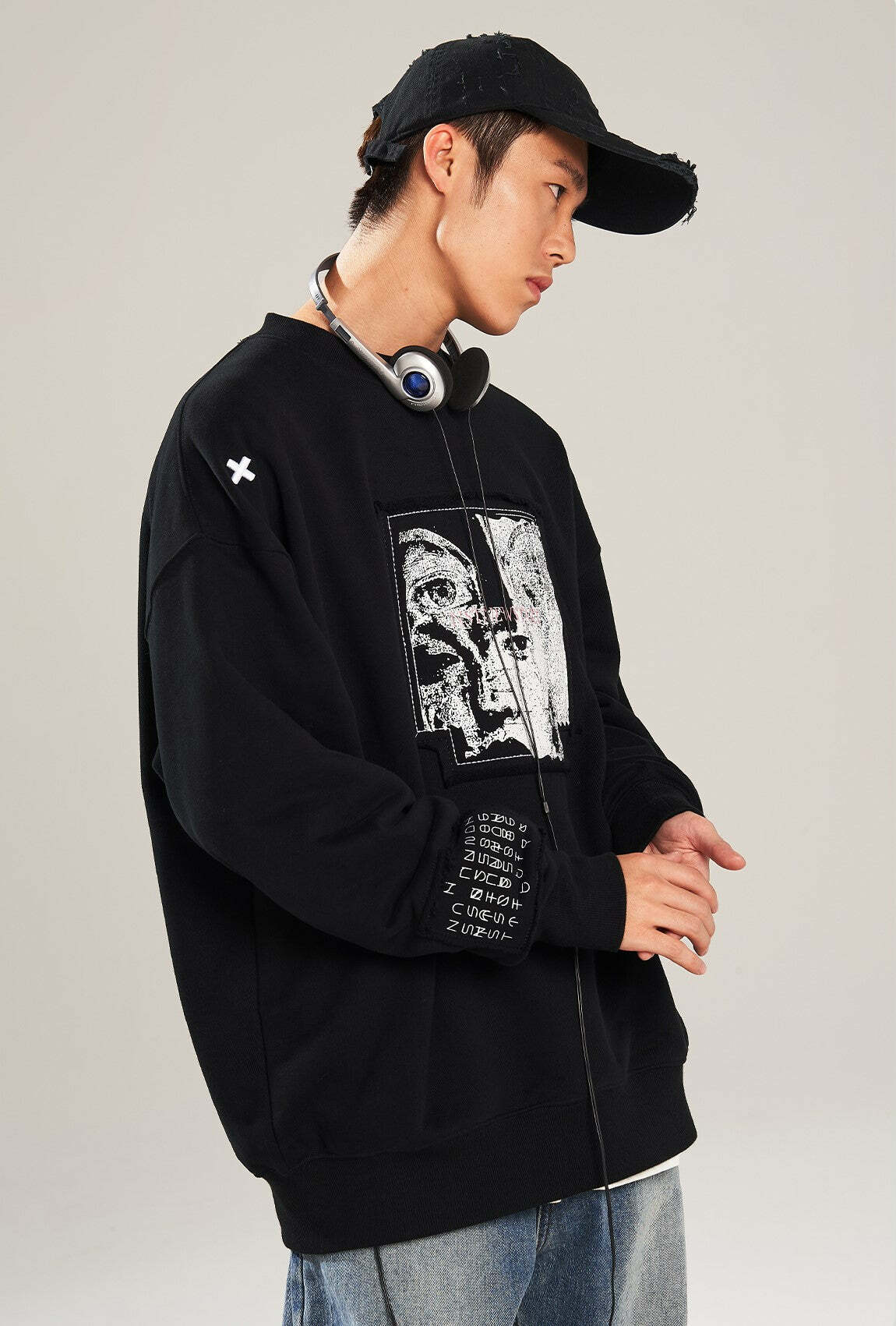 NSTNEW START 'Visions' Collage Sweater - Y2K Summer, 90s Grunge, Retro, Pastel Goth, Y