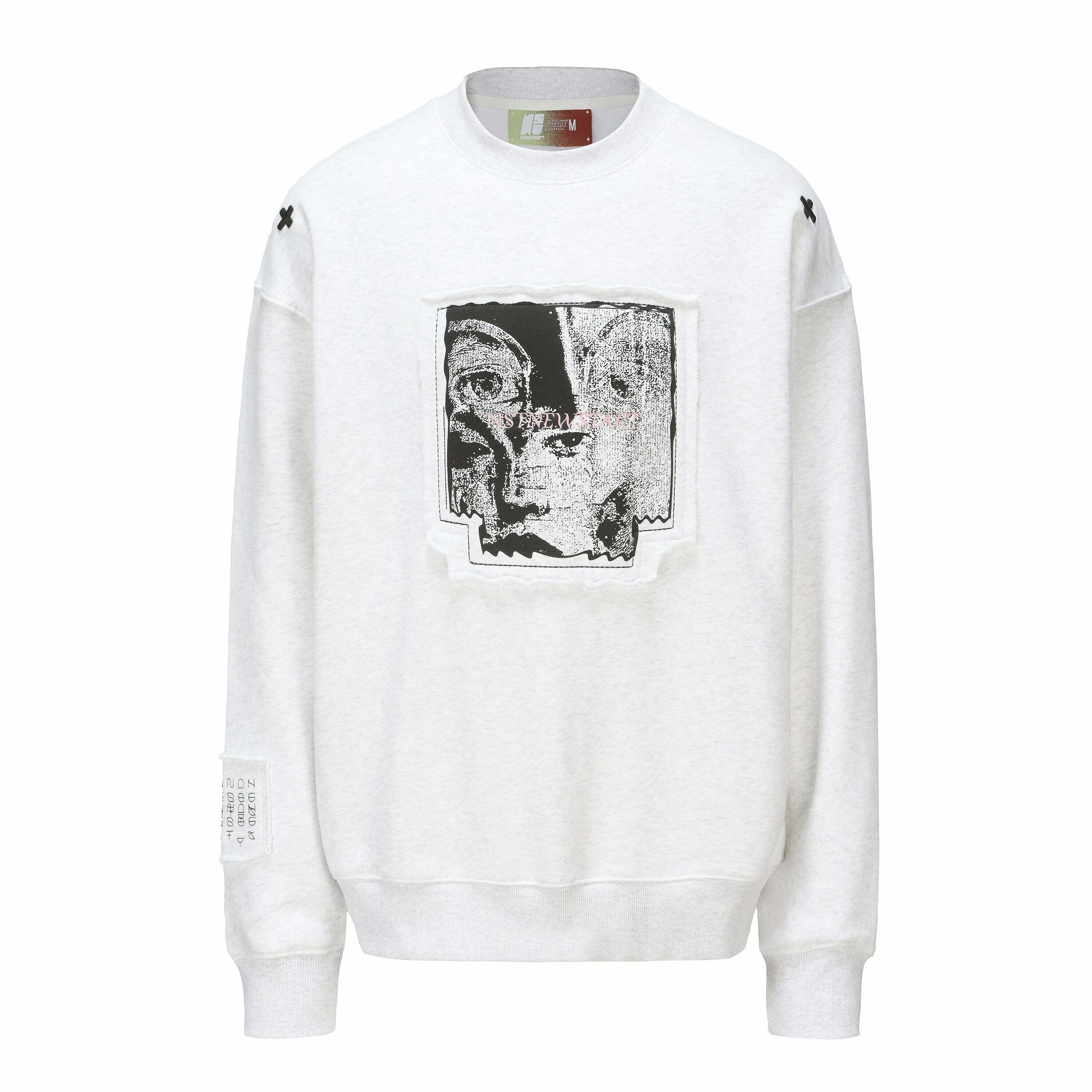 NSTNEW START 'Visions' Collage Sweater - Y2K Summer, 90s Grunge, Retro, Pastel Goth, Y
