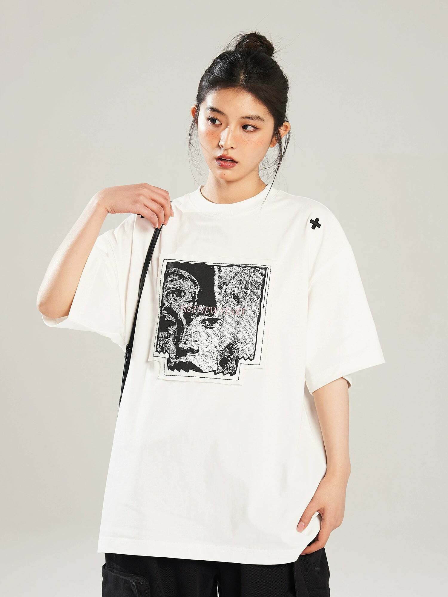 NSTNEW START 'Visions' Collage Tee - Y2K Summer Grunge, 90s Retro, Pastel Goth, Y2K