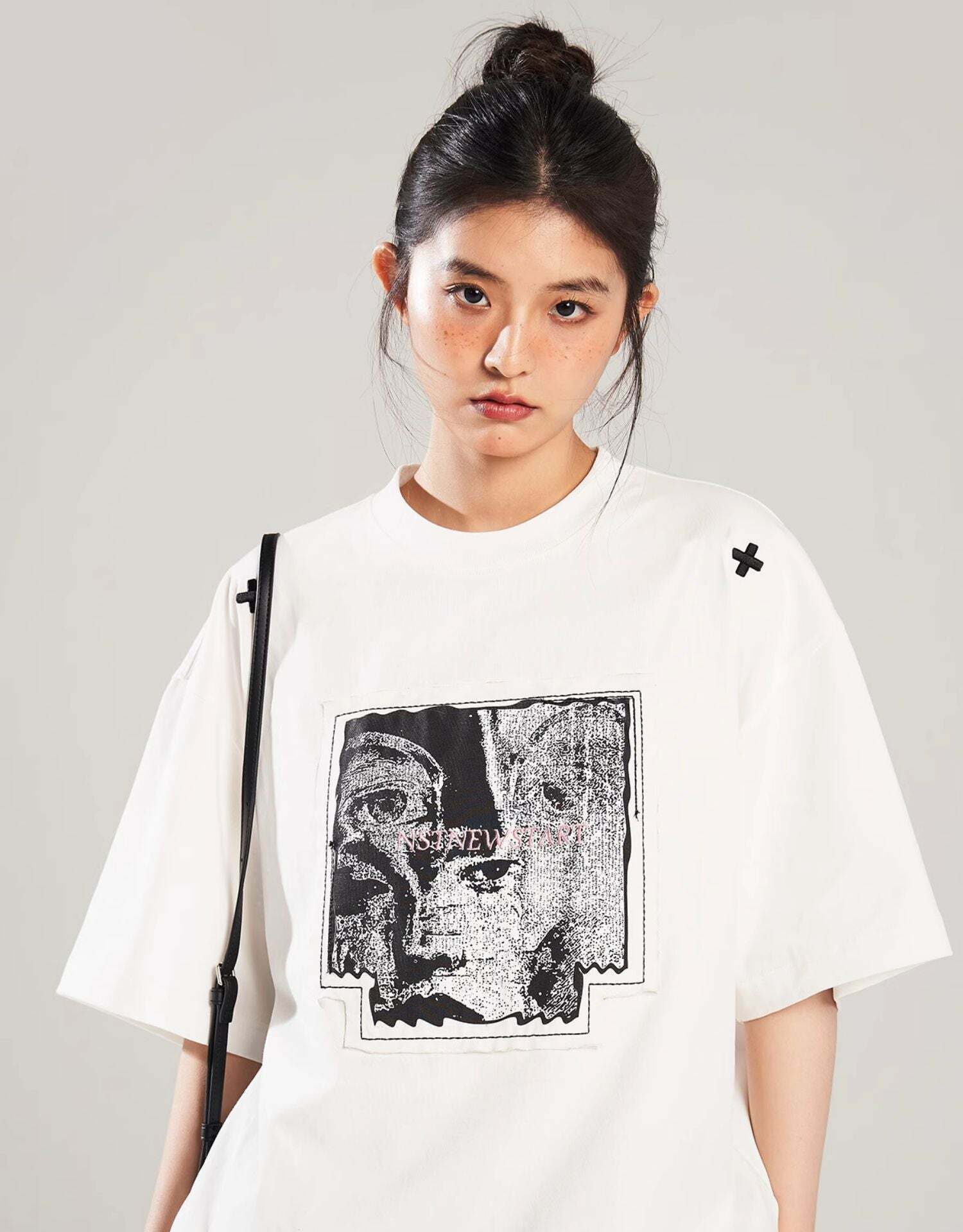 NSTNEW START 'Visions' Collage Tee - Y2K Summer Grunge, 90s Retro, Pastel Goth, Y2K