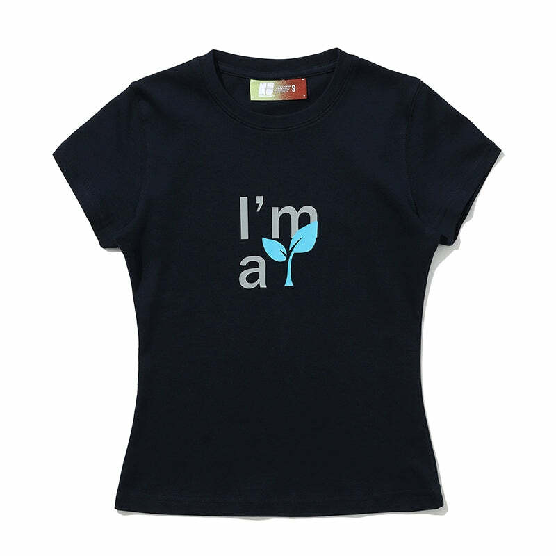 NSTNEW START I'm a Sprout Tee - Y2K Summer, 90s Grunge, Retro, Pastel Goth, Baby Tees,