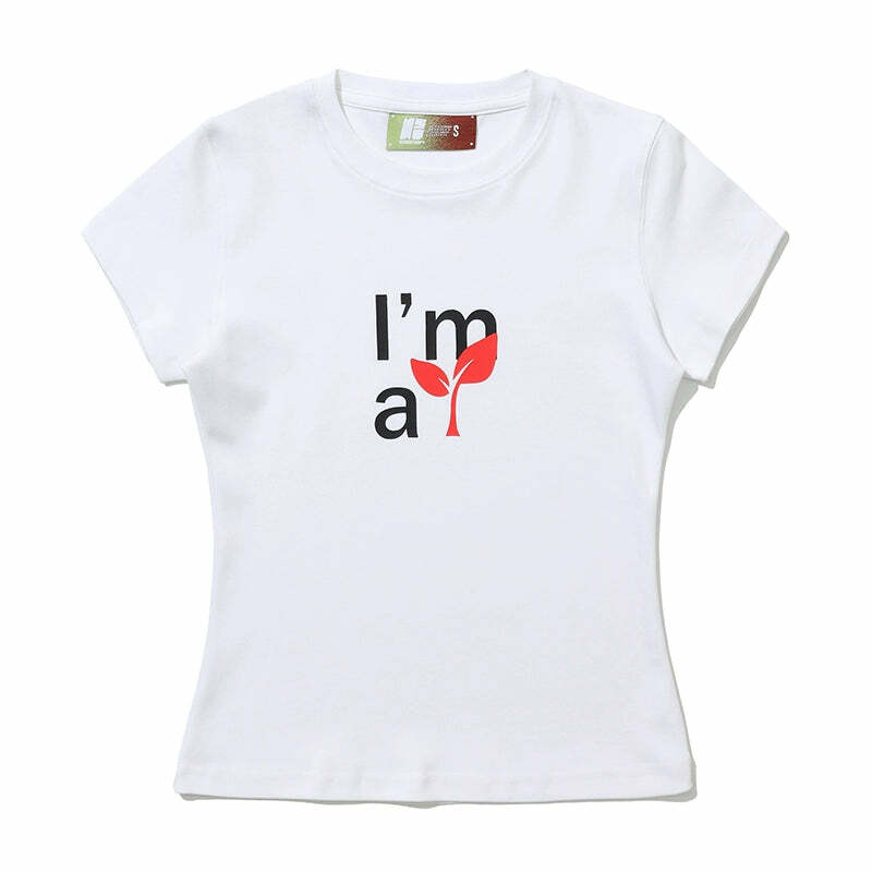 NSTNEW START I'm a Sprout Tee - Y2K Summer, 90s Grunge, Retro, Pastel Goth, Baby Tees,