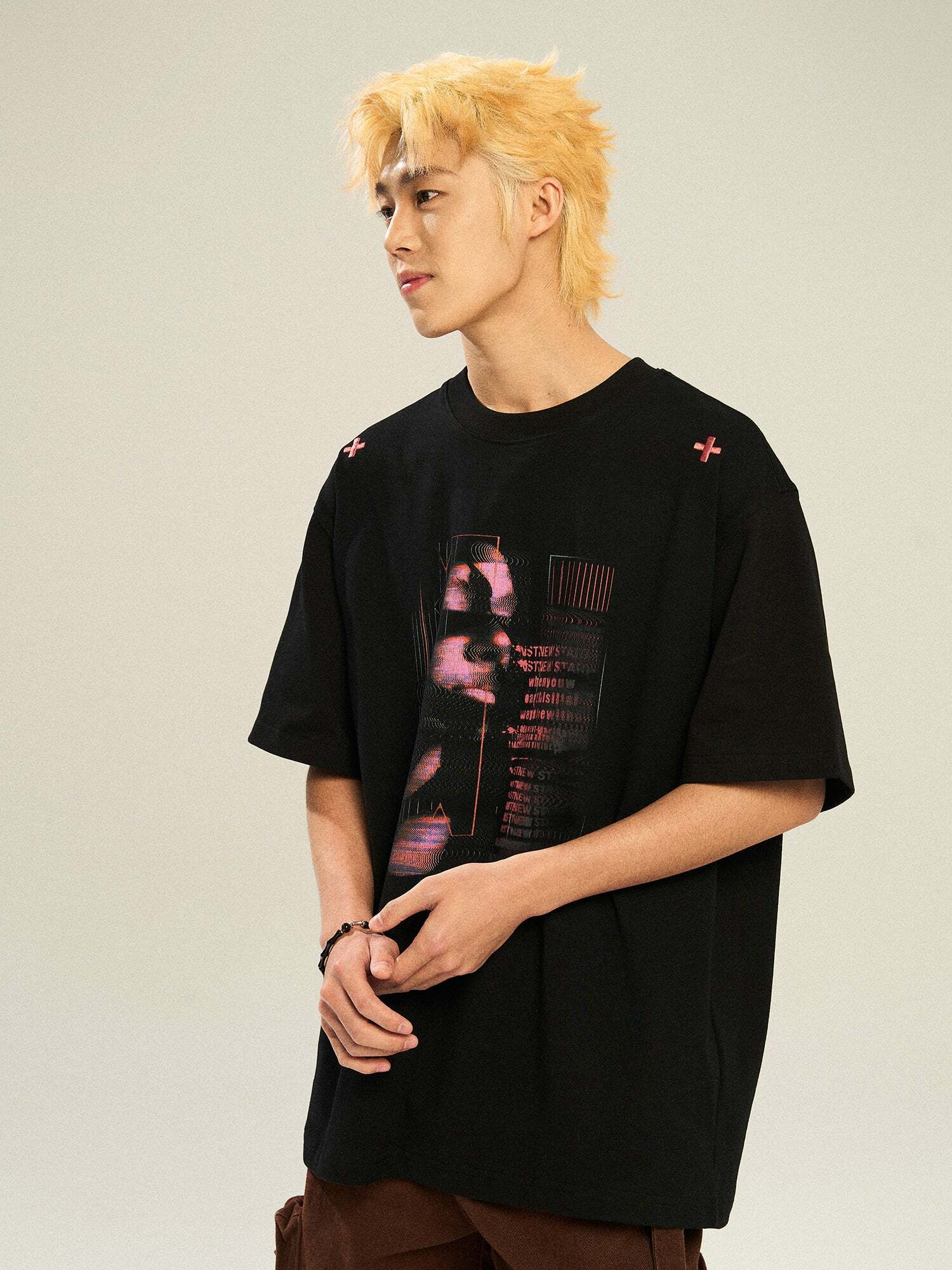 NSTNEW START Techno Tee - Y2K Summer Grunge, 90s Retro, Pastel Goth, Y2K Club & Party Out