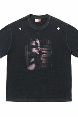 NSTNEW START Techno Tee - Y2K Summer Grunge, 90s Retro, Pastel Goth, Y2K Club & Party Out