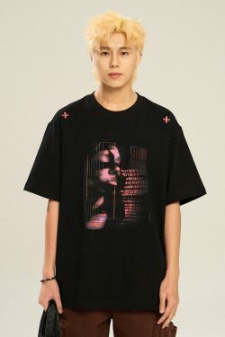 NSTNEW START Techno Tee - Y2K Summer Grunge, 90s Retro, Pastel Goth, Y2K Club & Party Out