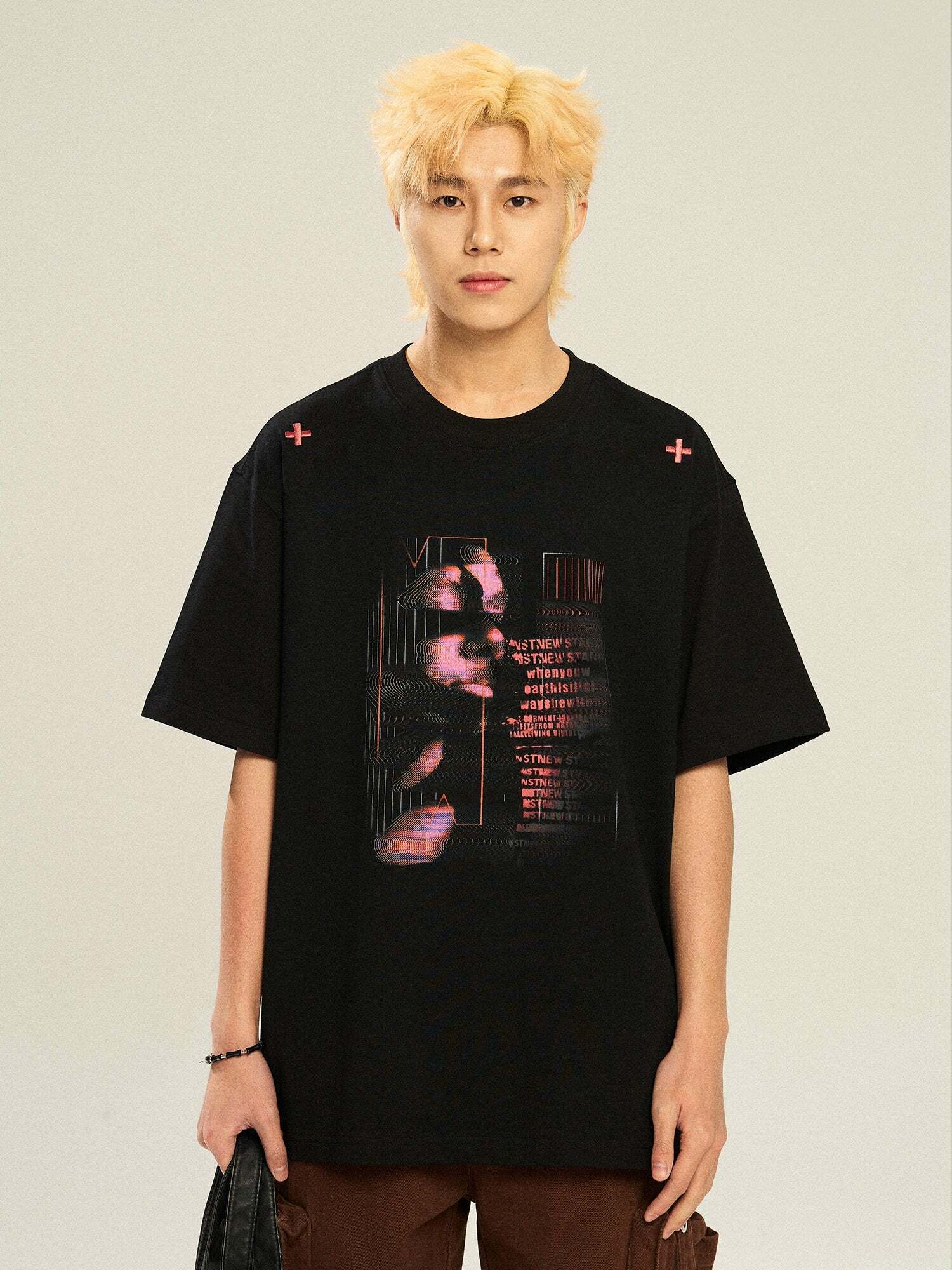NSTNEW START Techno Tee - Y2K Summer Grunge, 90s Retro, Pastel Goth, Y2K Club & Party Out