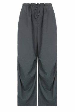 Nysa Loose Parachute Pants - Y2K Summer Grunge, 90s Retro, Gothic Y2K, Y2K Club Out