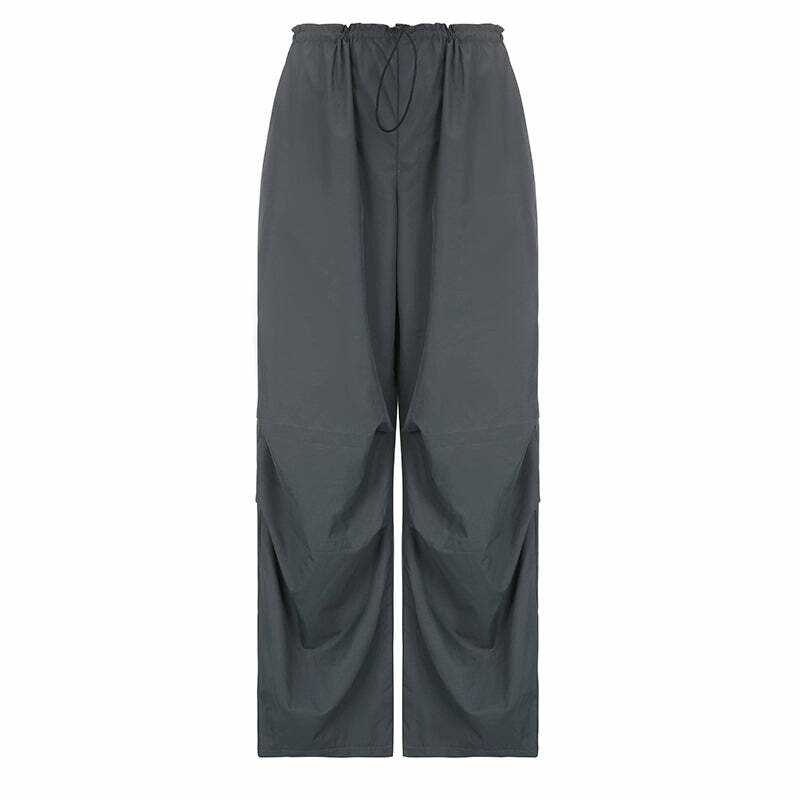 Nysa Loose Parachute Pants - Y2K Summer Grunge, 90s Retro, Gothic Y2K, Y2K Club Out