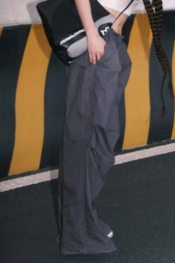 Nysa Loose Parachute Pants - Y2K Summer Grunge, 90s Retro, Gothic Y2K, Y2K Club Out