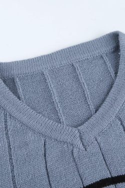Onque Casual Sweater - Y2K Summer Grunge, 90s Retro, Pastel Goth, Y2K Club & Party Outfits