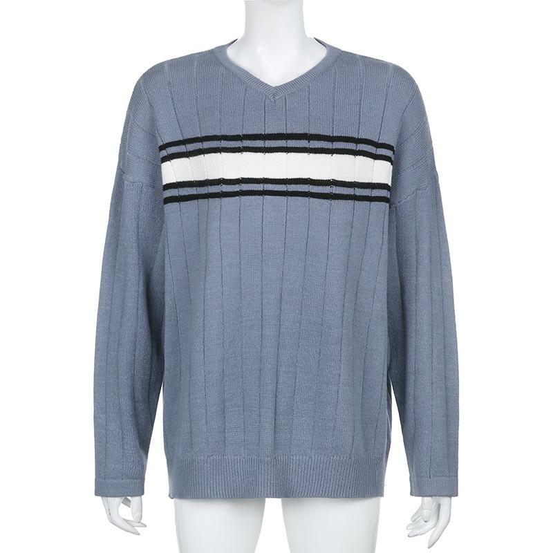 Onque Casual Sweater - Y2K Summer Grunge, 90s Retro, Pastel Goth, Y2K Club & Party Outfits