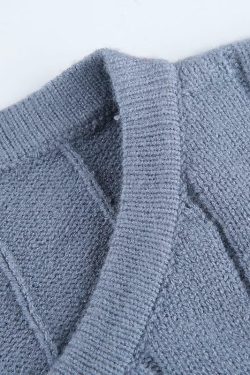 Onque Casual Sweater - Y2K Summer Grunge, 90s Retro, Pastel Goth, Y2K Club & Party Outfits