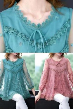 Organic Pink Embroidered Patchwork Tulle Top - Y2K Summer, 90s Fashion, Grunge, Retro Style