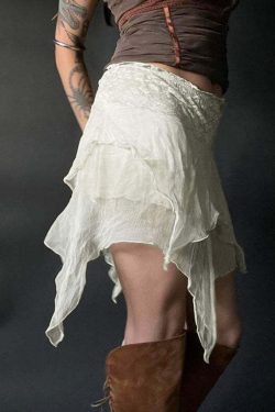 Paityn Mesh Mini Skirt - Y2K Summer Grunge, 90s Retro, Gothic Pastel Goth, Y2K Party Outfit