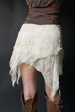 Paityn Mesh Mini Skirt - Y2K Summer Grunge, 90s Retro, Gothic Pastel Goth, Y2K Party Outfit