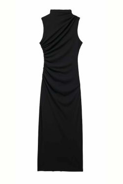 Paola Pleated Midi Dress - Y2K Summer Outfit, 90s Fashion, Grunge, Retro Style, Y2K Party Look