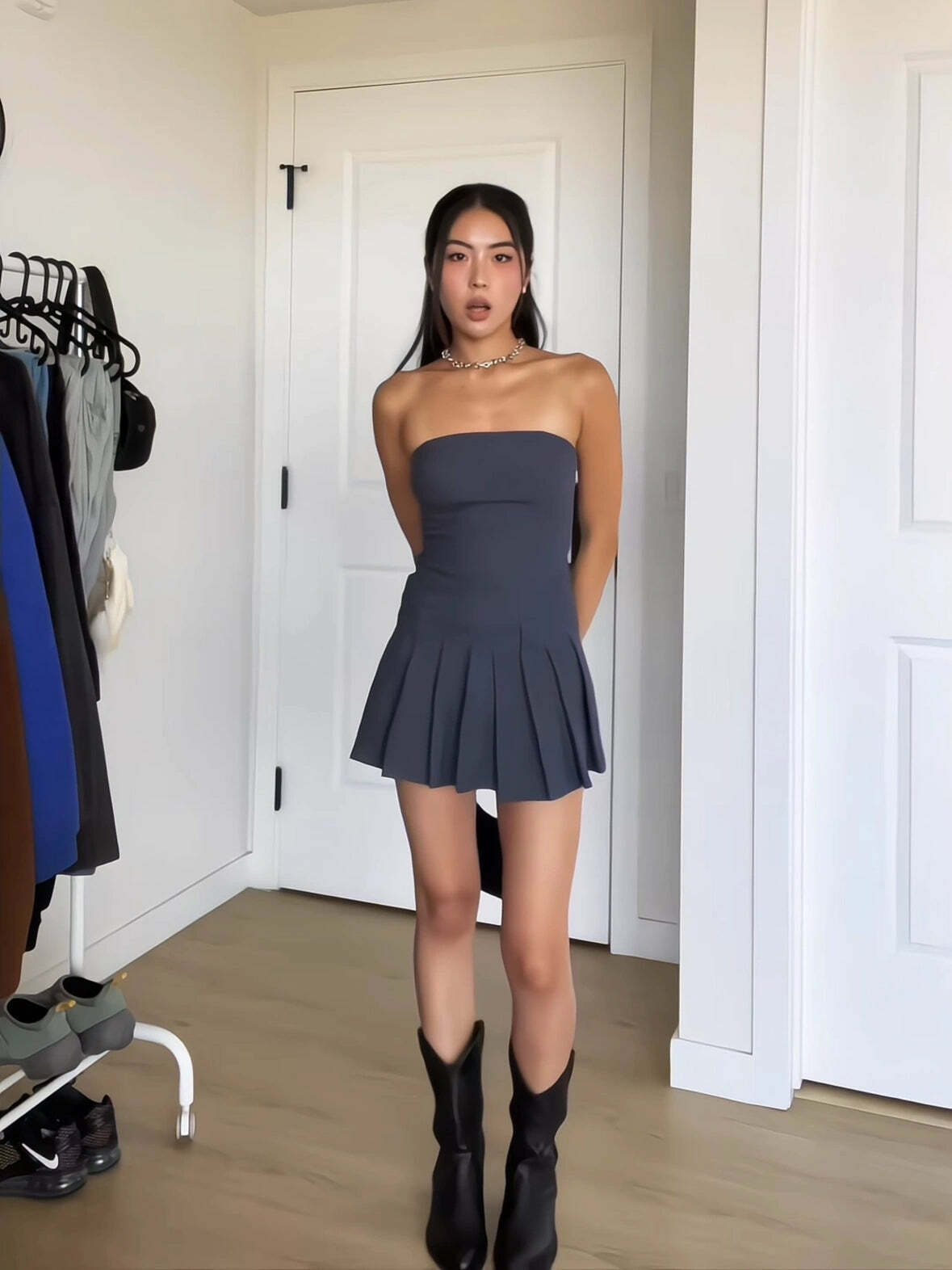 Parris Strapless Mini Dress - Y2K Summer, 90s Grunge, Retro Party, Pastel Goth, Y2K Club Outfit