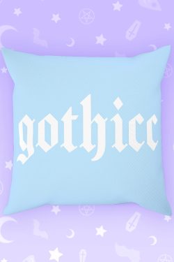 Pastel Goth Y2K Pillow Cushion - Retro 90s Grunge, Summer Y2K, Gothic Y2K Home Decor