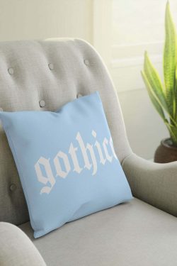 Pastel Goth Y2K Pillow Cushion - Retro 90s Grunge, Summer Y2K, Gothic Y2K Home Decor