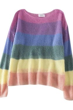 Pastel Gradient Sweatshirt - Y2K Summer, 90s Fashion, Grunge, Retro, Y2K Club & Party Outfits