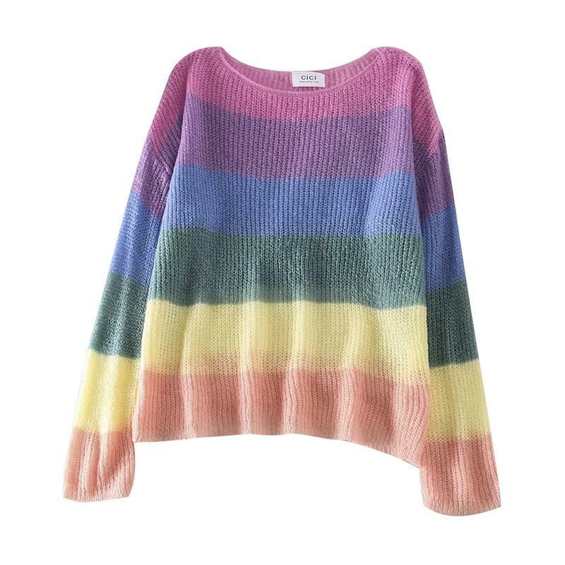 Pastel Gradient Sweatshirt - Y2K Summer, 90s Fashion, Grunge, Retro, Y2K Club & Party Outfits