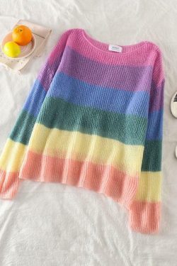 Pastel Gradient Sweatshirt - Y2K Summer, 90s Fashion, Grunge, Retro, Y2K Club & Party Outfits