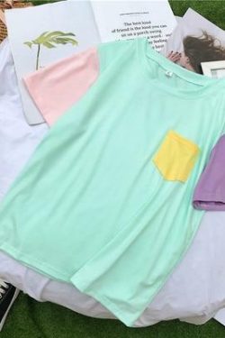 Pastel Patches Shirt - Y2K Summer Grunge, 90s Retro, Gothic Y2K, Baby Tees, Y2K