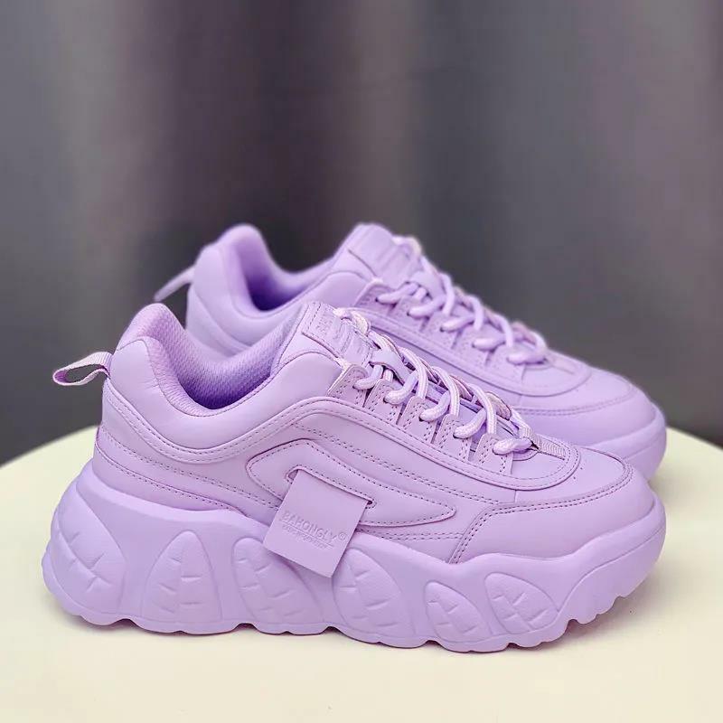 Pastel Purple Chunky Sneakers - Y2K Summer, 90s Fashion, Grunge, Retro, Y2K Club & Party Outfits
