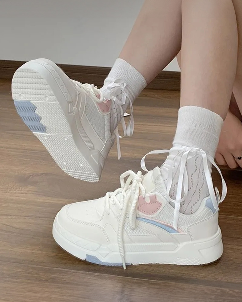 Pastel Sneakers Womens - Y2K Summer & 90s Fashion, Grunge, Retro, Hip Hop, Goth, Popstar Outfits