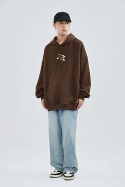 PCLP Frisbee Embroidered Hoodie - Y2K Summer Grunge, 90s Retro, Pastel Goth, Y2K Club