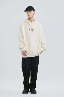 PCLP Frisbee Embroidered Hoodie - Y2K Summer Grunge, 90s Retro, Pastel Goth, Y2K Club
