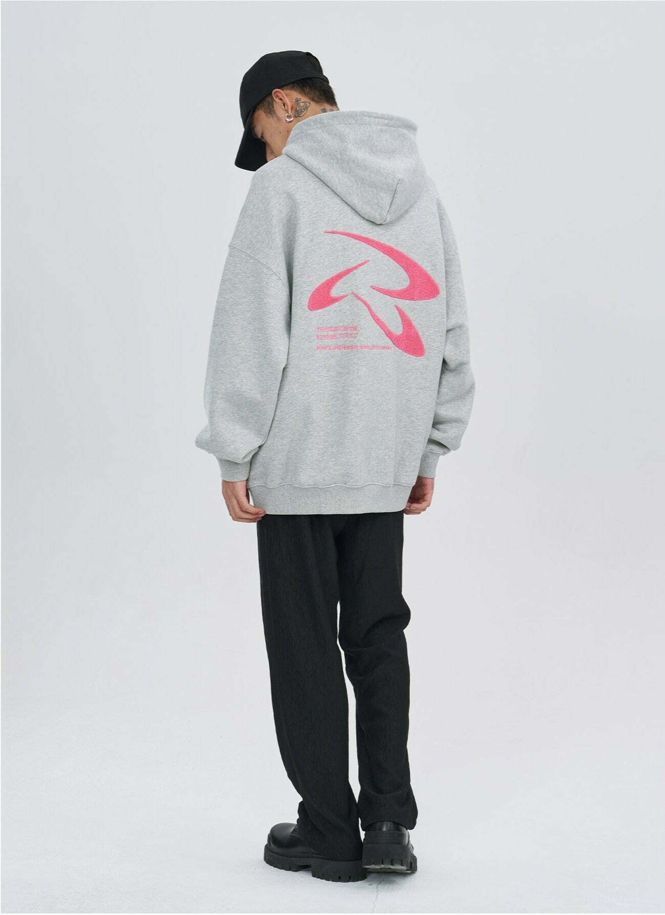 PCLP Frisbee Embroidered Hoodie - Y2K Summer Grunge, 90s Retro, Pastel Goth, Y2K Club
