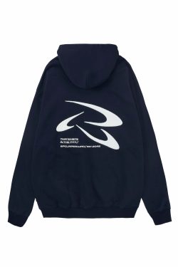 PCLP Frisbee Embroidered Hoodie - Y2K Summer Grunge, 90s Retro, Pastel Goth, Y2K Club