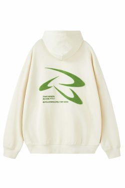 PCLP Frisbee Embroidered Hoodie - Y2K Summer Grunge, 90s Retro, Pastel Goth, Y2K Club