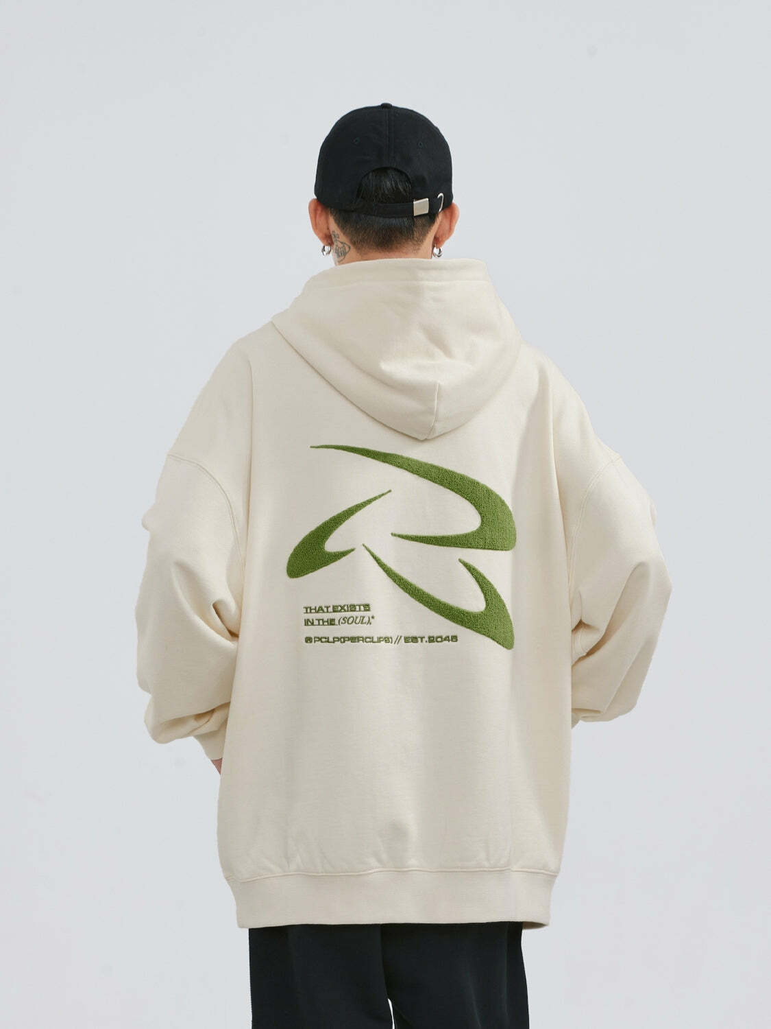 PCLP Frisbee Embroidered Hoodie - Y2K Summer Grunge, 90s Retro, Pastel Goth, Y2K Club