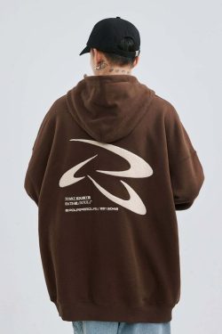 PCLP Frisbee Embroidered Hoodie - Y2K Summer Grunge, 90s Retro, Pastel Goth, Y2K Club