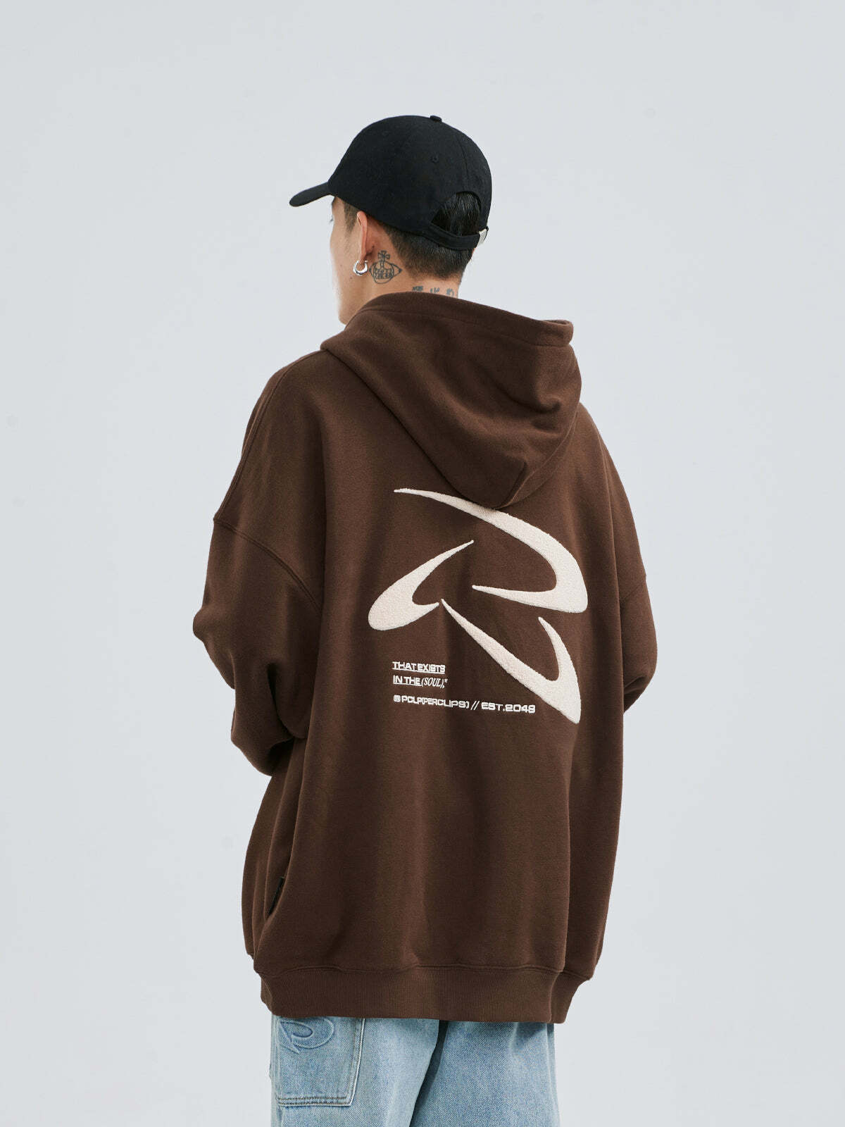 PCLP Frisbee Embroidered Hoodie - Y2K Summer Grunge, 90s Retro, Pastel Goth, Y2K Club