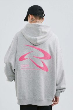 PCLP Frisbee Embroidered Hoodie - Y2K Summer Grunge, 90s Retro, Pastel Goth, Y2K Club