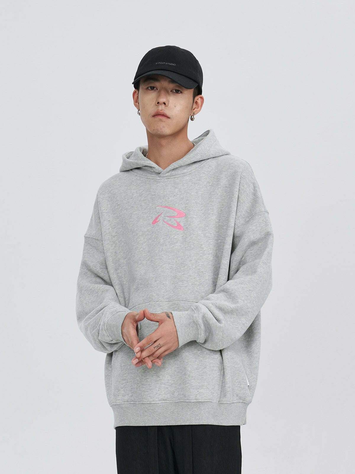 PCLP Frisbee Embroidered Hoodie - Y2K Summer Grunge, 90s Retro, Pastel Goth, Y2K Club