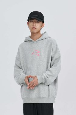 PCLP Frisbee Embroidered Hoodie - Y2K Summer Grunge, 90s Retro, Pastel Goth, Y2K Club