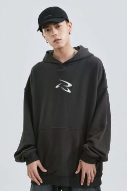 PCLP Frisbee Embroidered Hoodie - Y2K Summer Grunge, 90s Retro, Pastel Goth, Y2K Club